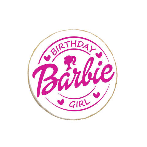 Barbie Birthday Custom Cookies
