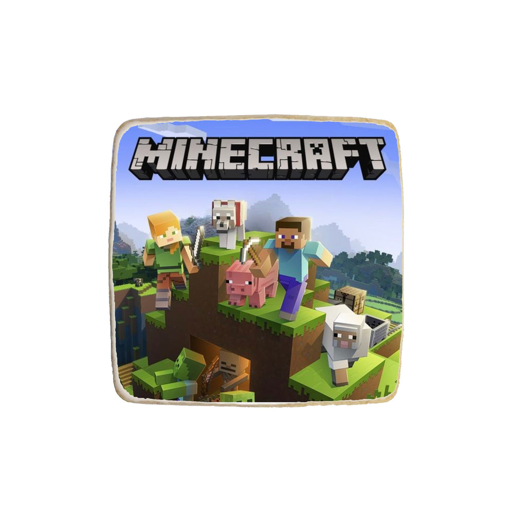Minecraft Birthday Custom Cookies - Modern Bite
