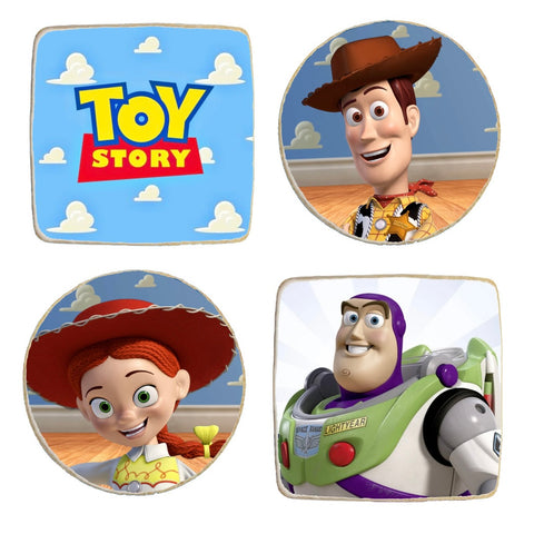 Toy Story Characters Birthday Custom Cookies