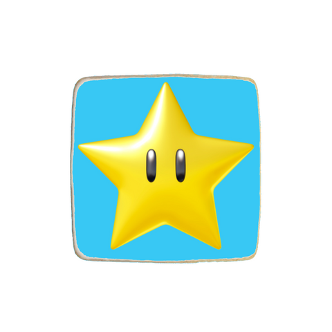 Super Mario Birthday Custom Cookies