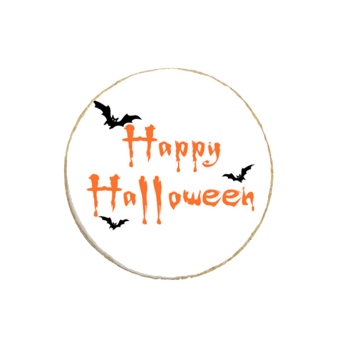 "Happy Halloween" Round/Square Custom Cookies