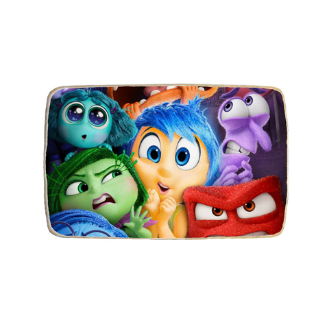 Inside Out Themed Rectangular Custom Cookies