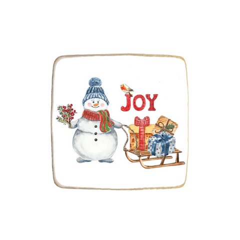 "Snowman" Christmas & New Year Custom Cookies