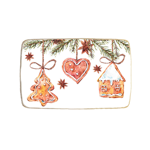 "Christmas Tree Ornament" Custom Cookies