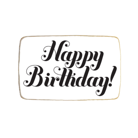 “Happy Birthday!” Custom Cookies