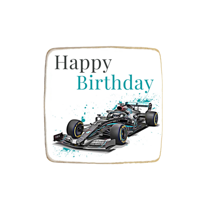 “Race Car” Birthday Custom Cookies - Modern Bite