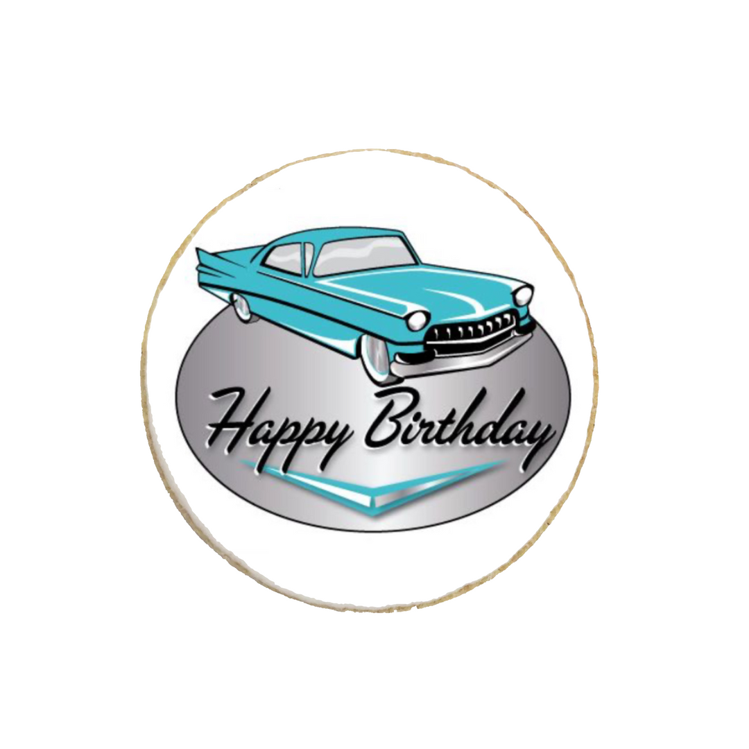 “Classic Car” Birthday Custom Cookies - Modern Bite
