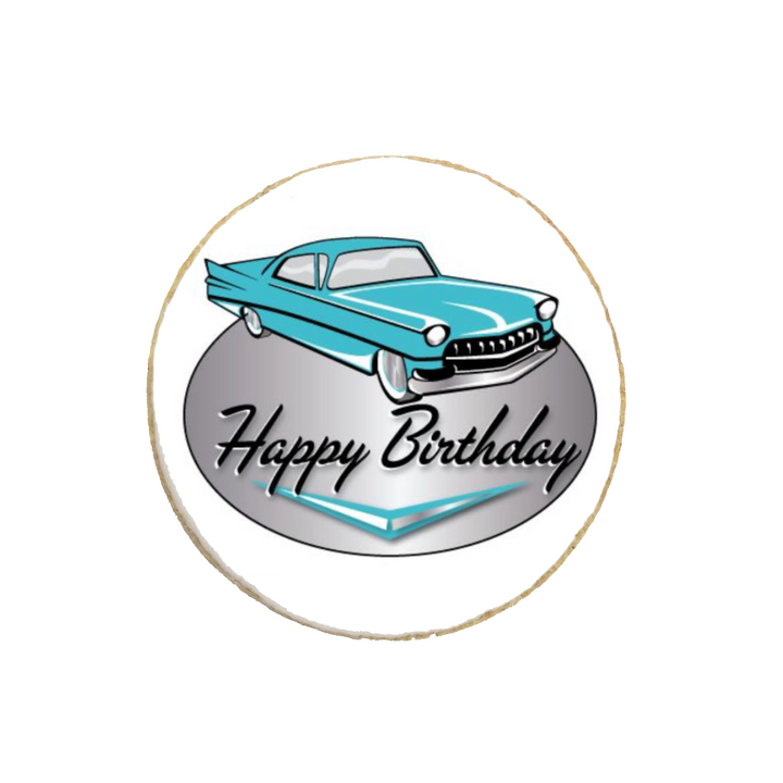 “Classic Car” Birthday Custom Cookies