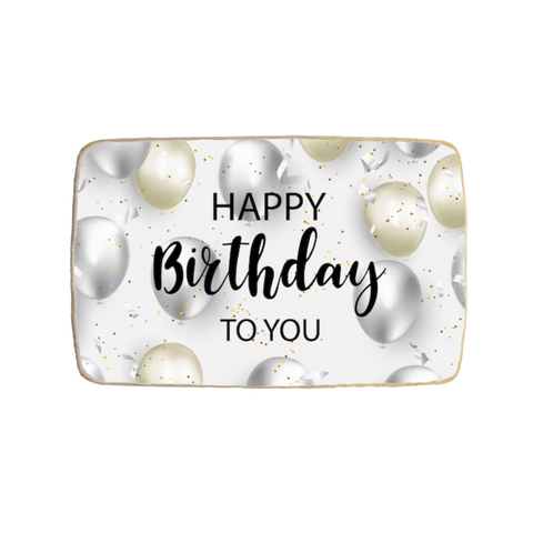“Happy Birthday to You” Rectangular Custom Cookies