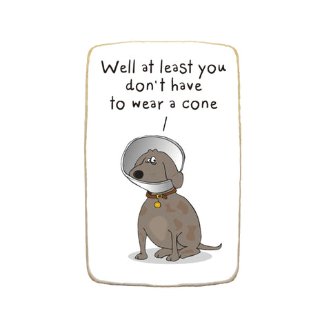 “Funny Dog” Get Well Soon Custom Cookies