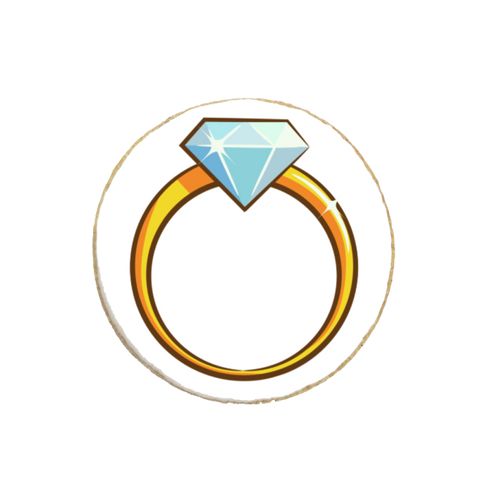 “Engagement Ring” Custom Cookies - Modern Bite