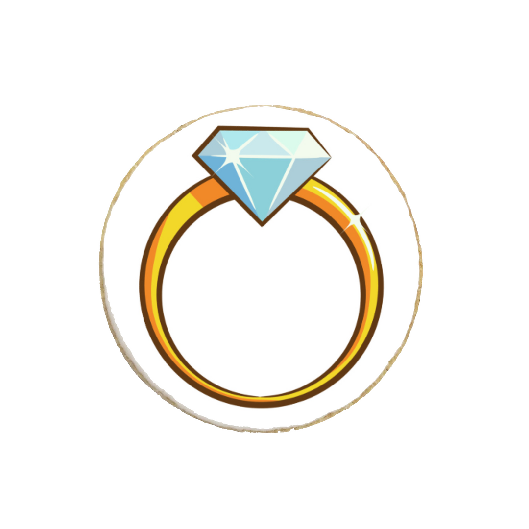 “Engagement Ring” Custom Cookies - Modern Bite