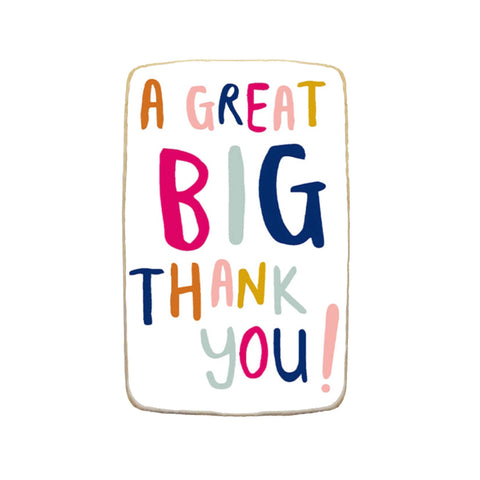 "A Great Big Thank You" Custom Appreciation Cookies
