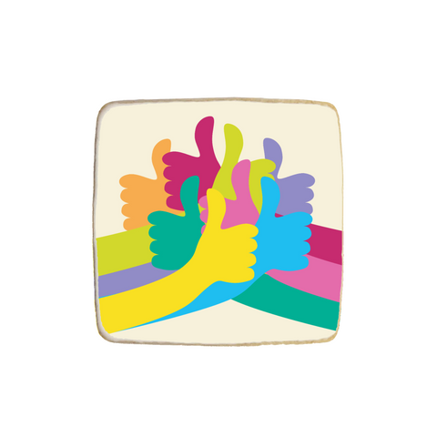 "Thumbs Up" Custom Appreciation Cookies