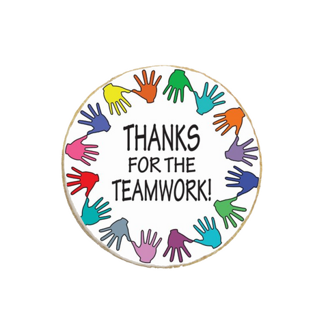 "Thanks for the Teamwork" Custom Appreciation Cookies
