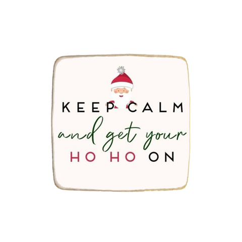 Funny "Keep Calm" Christmas & New Year Custom Cookies