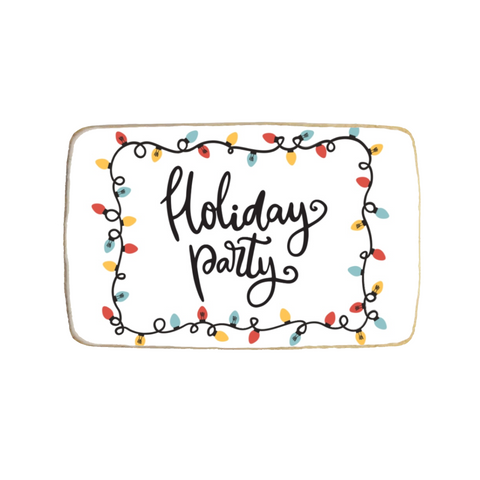 "Holiday Party" Christmas & New Year Custom Cookies