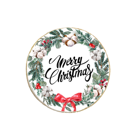 "Wreath" Christmas Custom Cookies