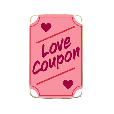 “Love Coupon” Valentine's Day Custom Cookies