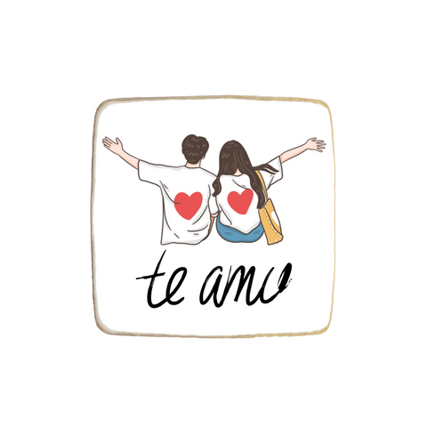 “Te Amo” Valentine's Day Custom Cookies