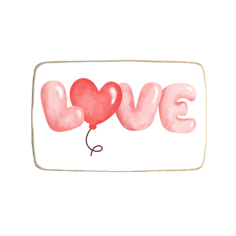 “Love” Valentine's Day Custom Cookies