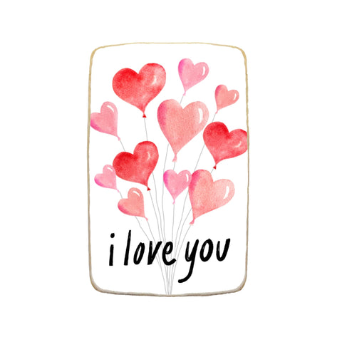 “Love You” Valentine's Day Custom Cookies