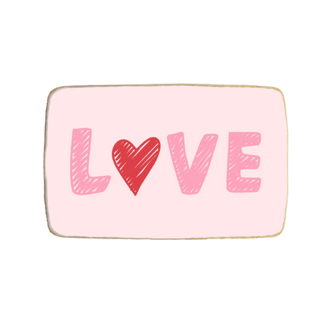 “Love” Valentine's Day Custom Cookies