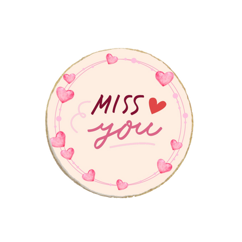 “Miss You” Valentine's Day Custom Cookies