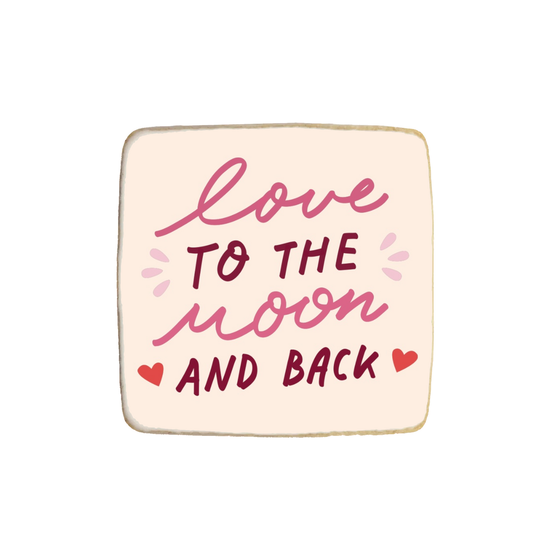 "Love You" Valentine's Day Custom Cookies - Modern Bite