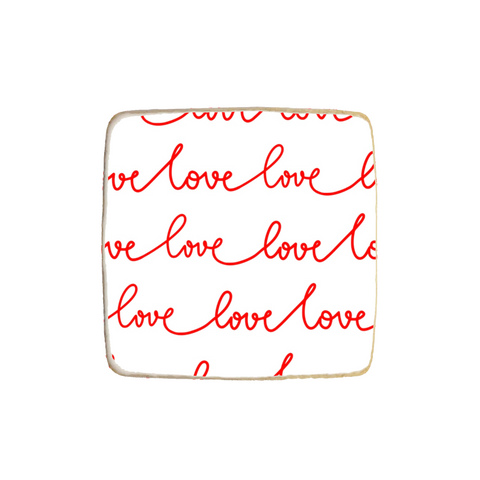 "Love" Valentine's Day Custom Cookies
