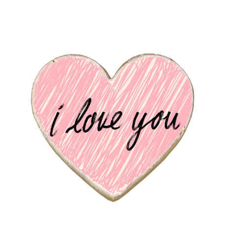 “I Love You” Valentine's Day Custom Cookies