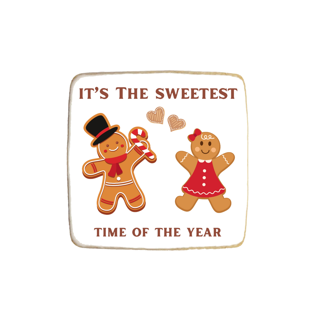"Sweetest Time" Christmas Holiday Custom Cookies - Modern Bite
