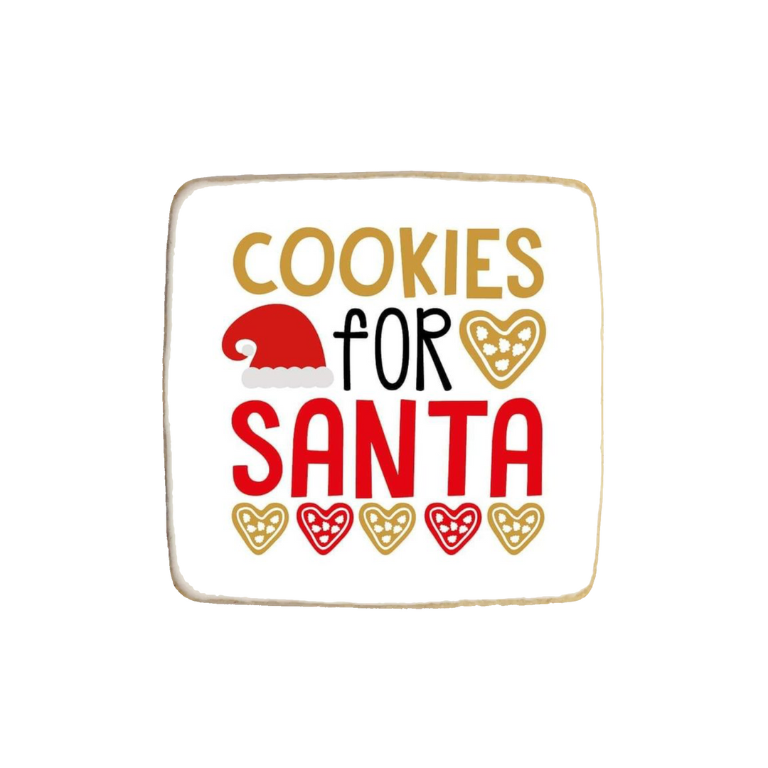 "Cookies for Santa" Christmas & New Year Custom Cookies - Modern Bite