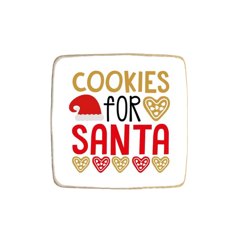 "Cookies for Santa" Christmas & New Year Custom Cookies
