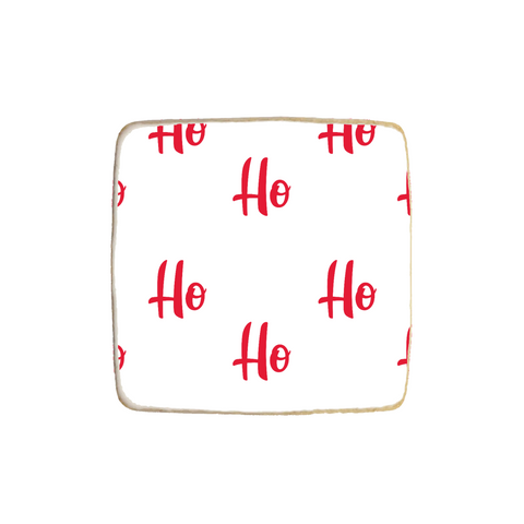 "Ho Ho Ho" Christmas Custom Cookies