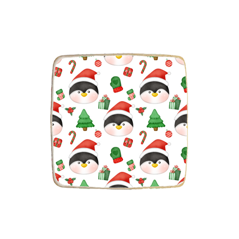 "Penguin" Christmas & New Year Custom Cookies