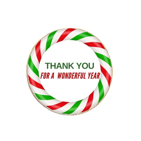 "Wonderful Year" Christmas Corporate Gift Custom Cookies