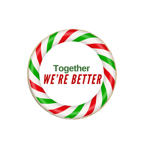 "Together We're Better" Christmas Corporate Gift Custom Cookies