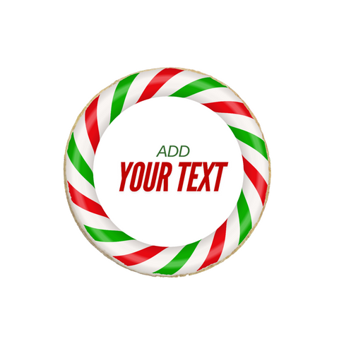 "Add Your Text" Christmas Custom Cookies