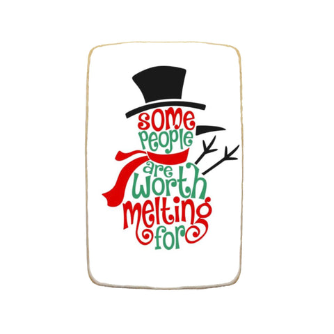 "Worth Melting For" Holiday Custom Cookies