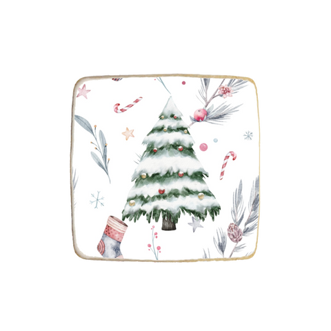 "Christmas Tree" Christmas & New Year Custom Cookies