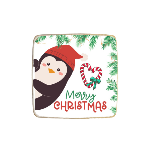 "Penguin" Christmas Custom Cookies