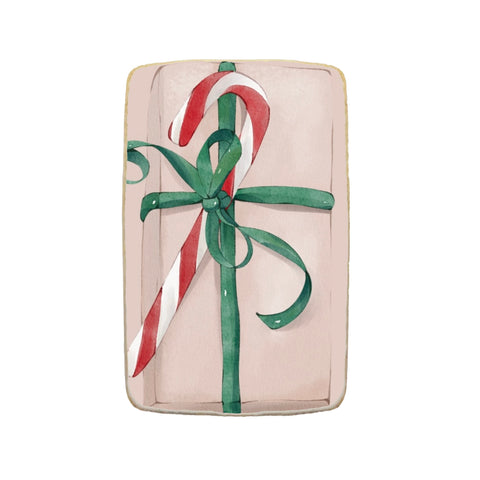 "Christmas Gift" Holiday Custom Cookies