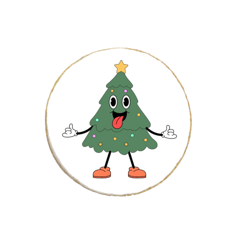 "Christmas Tree" Funny Holiday Custom Cookies