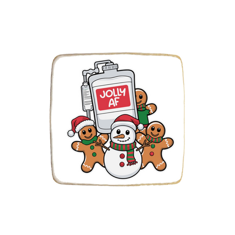 "Jolly AF" Holiday Custom Cookies