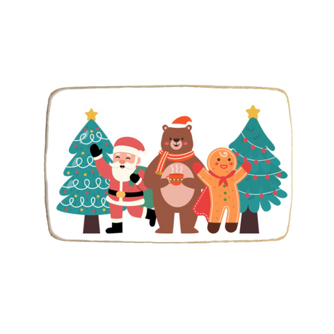"Christmas Friends" Holiday Custom Cookies