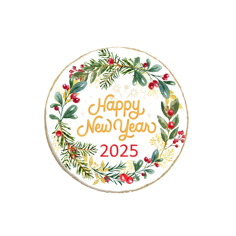 "New Year 2025" Holiday Custom Cookies