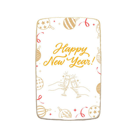 "Happy New Year" Celebration Holiday Custom Cookies