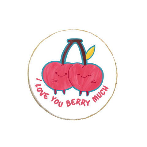 "Berry Much" Valentine's Day Custom Cookies