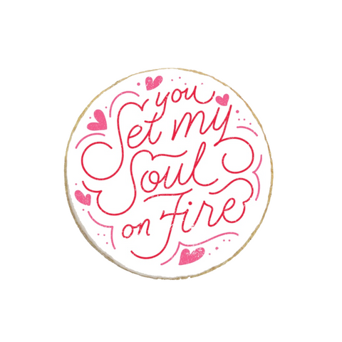 "Soul On Fire" Valentine's Day Custom Cookies